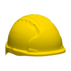 PIP 280-EV6151S-20, JSP EVOLUTION 6151, YELLOW, SHORT BRIM, 6-PT, WHEEL RATCHET, CLASS E