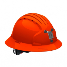 PIP 280-EV6161M-OR, JSP EVO6161 FULL BRIM FOR MINING, BR ORANGE, LAMP BRACKET, CLASS C