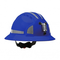 PIP 280-EV6161MCR2-50, JSP EVO6161 FULL BRIM FOR MINING, BLUE W/ CR2, LAMP BRACKET, CLASS C