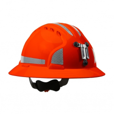PIP 280-EV6161MCR2-OR, JSP EVO6161 FULL BRIM FOR MINING, ORANGE W/ CR2, LAMP BRACKT, CLASS C