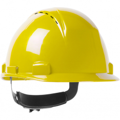 PIP 280-HP1142RSPV-02, LOGAN, CAP STYLE, WHEEL RATCHET, TYPE II, CLASS C, VENTED, YELLOW,