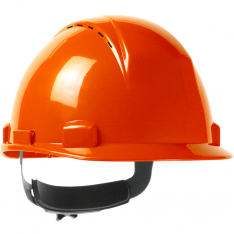 PIP 280-HP1142RSPV-31, LOGAN, CAP STYLE, WHEEL RATCHET, TYPE II, CLASS C, VENTED, HI-VIS ORANGE,