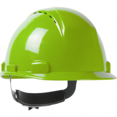 PIP 280-HP1142RSPV-44, LOGAN, CAP STYLE, WHEEL RATCHET, TYPE II, CLASS C, VENTED, HI-VIS YELLOW,