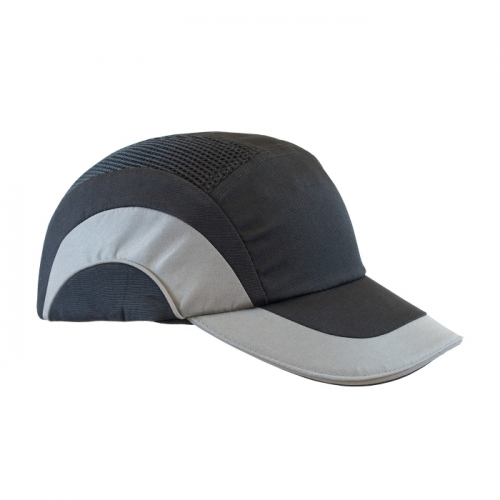 PIP 282-ABR170-12, JSP HARDCAP A1+ LOW-PROFILE, BLACK/ GRAY, STD 2.75" BRIM, HDPE LINER LINER
