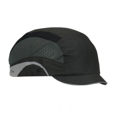 PIP 282-AEM130-11, JSP HARDCAP AEROLITE, BLACK, LIGHT WEIGHT, MICRO 1" BRIM, HDPE LINER LINER