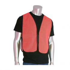 PIP 300-0800-OR, NON-ANSI MESH SAFETY VEST, OR, H&L CLOSURE, OSFM