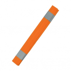 PIP 300-SCOR, HI-VIS SEATBELT COVER, OR, 2" TAPE REFLECTIVE, H&L CLOSURE, ONE SIZE SIZE