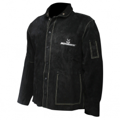 PIP 3029-3, COAT, 30", WELDERS, BLACK BOARHIDE, SMALL