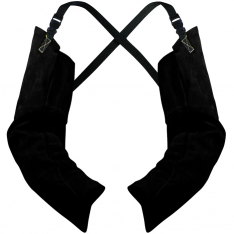 PIP 3123, SLEEVES, WELDERS, 23", BLACK BOARHIDE, ADJUSTABLE STRAP, PAIR