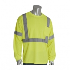 PIP 315-1350FR/2X, FR CLASS 3 ANSI 107 LS SHIRT, 8.6 CAL, 8OZ. COTTON, FR TAPE, LY