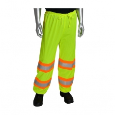 PIP 319-MTPLY-2X/3X, CLASS E MESH PANT, 3 POCKET, TWO TONE TAPE, DRAWSTRING WAIST, LY