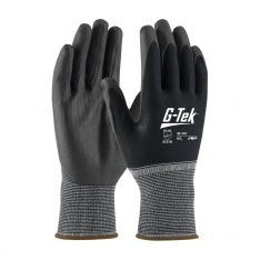 PIP 32-747/L, G-TEK GP, BLACK 15G NYLON SHELL, BLACK AIR-INFUSED PVC COATED GRIP