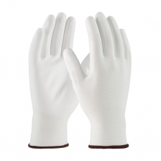 PIP 33-115/L, WHITE POLYESTER 13G SHELL, WHITE PU COATED SMOOTH GRIP, UNBRANDED