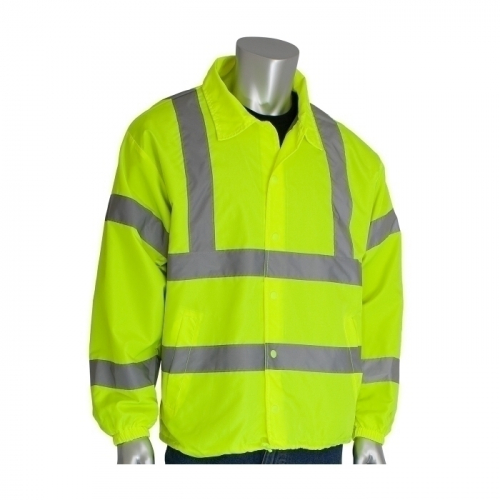 PIP 333-WBLY-2X, CLASS 3 WINDBREAKER, LT. WT. LINING COLLARED, NO HOOD, 2IN. TAPE, LY