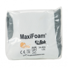 PIP 34-800V/L, MAXIFOAM PREMIUM, 15G WHITE NYLON SHELL, GRAY NITRILE FOAM GRIP, VEND