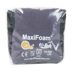 PIP 34-900V/L, MAXIFOAM LITE, GRAY 15G NYLON SHELL , BLACK NITRILE FOAM COATING, VEND