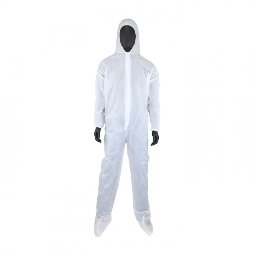 PIP 3409/XXL, WEST CHESTER, PE LAMINATE COVERALL, ELASTIC WRIST, ANKLE, HOOD, BOOT