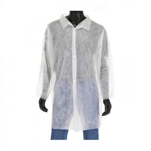PIP 3511/XXL, WEST CHESTER, WHITE SBP LAB COAT, NO POCKET, STANDARD WEIGHT