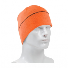 PIP 360-BEANNIEOR, WINTER BEANNIE CAP WITH REFLECTIVE STRIPE, HI-VIS ORANGE, OSFM