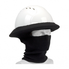 PIP 365-1502-BK, HARD HAT FULL FACE TUBE LINER, ACRYLIC RIB KNIT, BLACK