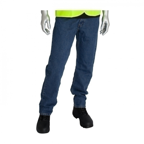 PIP 385-FRRJ-3030, FR DUAL CERT DENIM JEAN, 16 CAL, NFPA 70E & 2112 UL CERT, BLUE