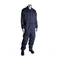 PIP 385-FRSC-KH/2X, 8 CAL FR DUAL CERT. 7OZ. COVERALL, NFPA 70E & NFPA 2112, KHAKI