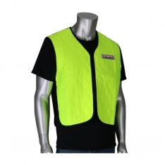 PIP 390-EZ100-LY/2X, EZ-COOL EVAP. COOLING VEST, ZIPPER, CLOSURE, LY