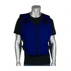 PIP 390-EZFRPC-2X/3X, FR PHASE CHANGE COOLING VEST, INSUL. CARRYING BAG ZIPPER CLOSURE