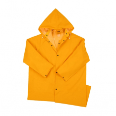 PIP 4148/5XL, WEST CHESTER, 35MM PVC/POLY 48" RAINCOAT, CORDUROY COLLAR, YELLOW YELLOW