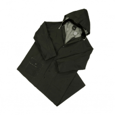 PIP 4160BFR/2XL, WEST CHESTER, 35MM BLACK PVC/POLY 60" FR RAIN COAT