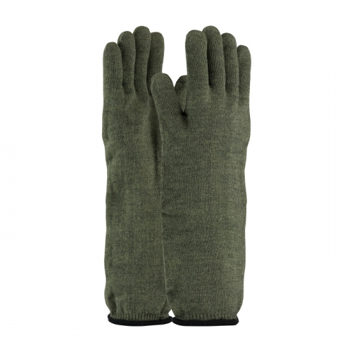 PIP 43-858S, KUT-GARD 32 OZ. PREOX/KEV BLEND SHELL, OPEN CUFF, UNCOATED, 100% COTTON LINED