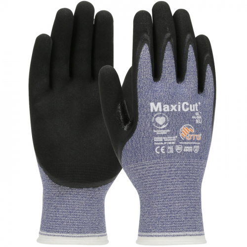 PIP 44-504/M, MAXICUT OIL, BLUE ENG YARN SHELL, BLACK NITRILE 
