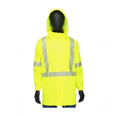 PIP 4541J/2XL, WEST CHESTER HI-VIS LIME POLYURETHANE RAIN JACKET