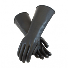 PIP 47-L442/L, ASSURANCE UNSUPPORTED LATEX, BLK., 44 MIL, 17 INCH, UNLINED, SMOOTH