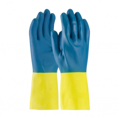 PIP 52-3671/L, ASSURANCE UNSUPPORT NEO/LATEX, BL/YWL, 28 MIL, 12 IN, FLOCK, HCOMB