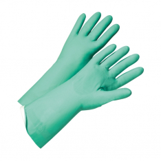 PIP 52N104/10, POSIGRIP 18 MIL, 13" PREMIUM FLOCK LINED, GREEN NITRILE GLOVE