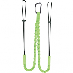 PIP 533-100012, DOUBLE LEG TOOL LANYARD, LOCKING CARABINER, SHOCK CORDING, MAX LIMIT 10 POUNDS