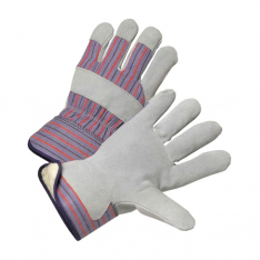 PIP 5558P/2XL, COWHIDE LEATHER PALM, BLUE/RED FABRIC BACK, POSI-THERM LINING, SAFETY CUFF