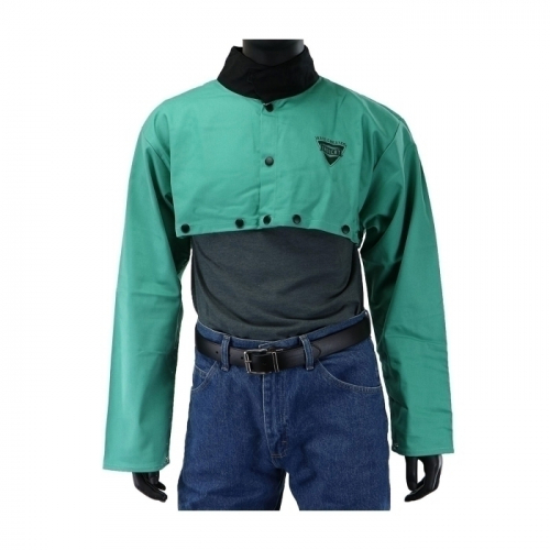 PIP 7051/3XL, IRONCAT FR COTTON CAPE SLEEVE, BLACK ANODIZED SNAPS