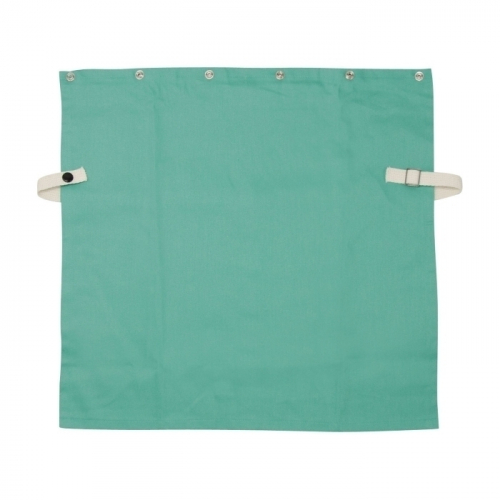 PIP 7052/14, IRONCAT 9OZ 14" FR GREEN SATEEN COTTON BIB