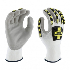 PIP 713HGWUB/2XL, BARRACUDA, WHITE HPPE SHELL, GRAY POLYURETHANE PALM, TPR