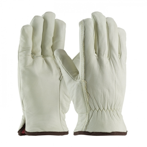 PIP 77-208/L, TOP GRAIN COWHIDE DRIVERS, RED FOAM LINING, STRAIGHT THUMB