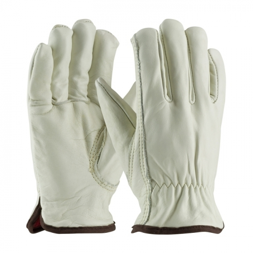 PIP 77-268/M, TOP GRAIN COWHIDE DRIVERS, RED FOAM LINING, KEYSTONE THUMB