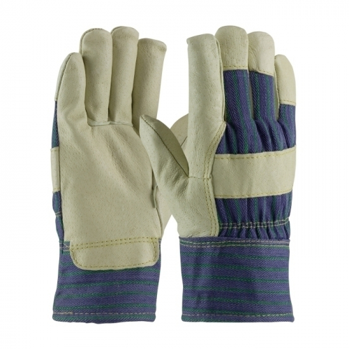 PIP 78-3927/M, TOP GRAIN PIGSKIN, THINSULATE LINING, BL./GRN. FABRIC BACK, SC