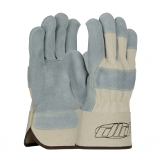 PIP 80-8800 Work Gloves 80-8800, M, Size Medium, Leather, Gray, White