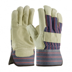 PIP 87-3501/L, TOP GRAIN PIGSKIN, ECONOMY GRADE, GUNN CUT, RUBBERIZED SAFETY CUFF