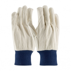 PIP 710BKWK, CANVAS SINGLE PALM, NATURAL 10 OZ COTTON/POLYESTER, BLUE KNIT WRIST, MEN'S