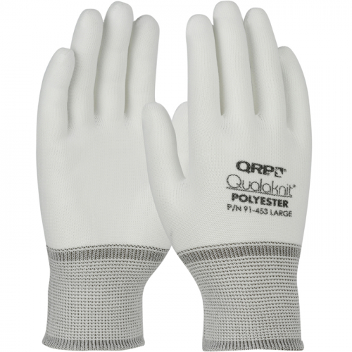 PIP 91-453, POLYESTER INSPECTOR GLOVE 240 PAIR/CASE BROWN CUFF LARGE