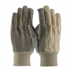 PIP 91-910PD, BOSS COTTON CANVAS, 10 OZ. PREMIUM GRADE, BLACK PVC DOTTED GRIP, MENS