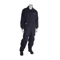 PIP 9100-2160D/2X, 8 CAL FR DUAL CERT. 7OZ. COVERALL, NFPA 70E & NFPA 2112, NAVY